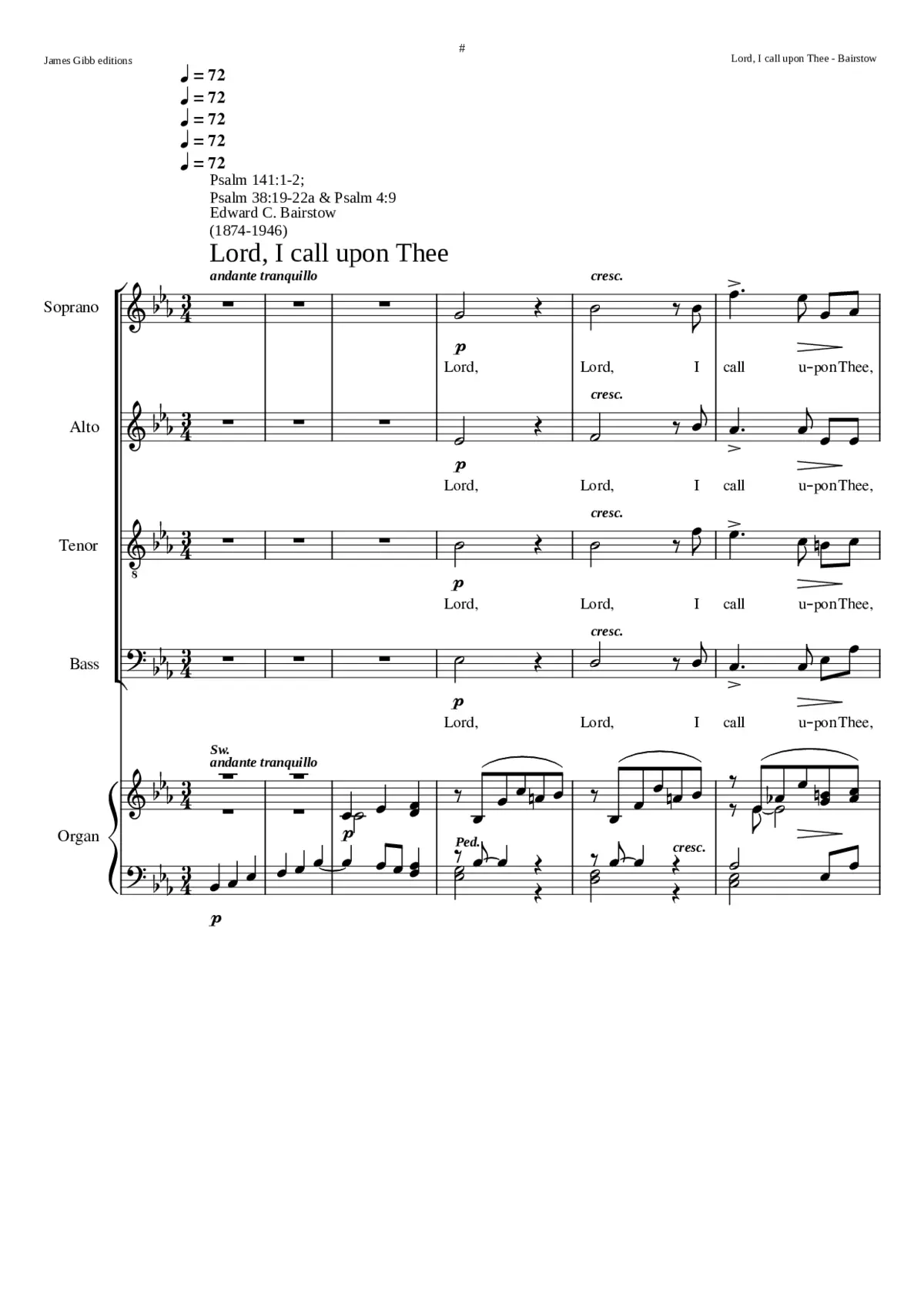 Lord I call upon Thee - Page 1