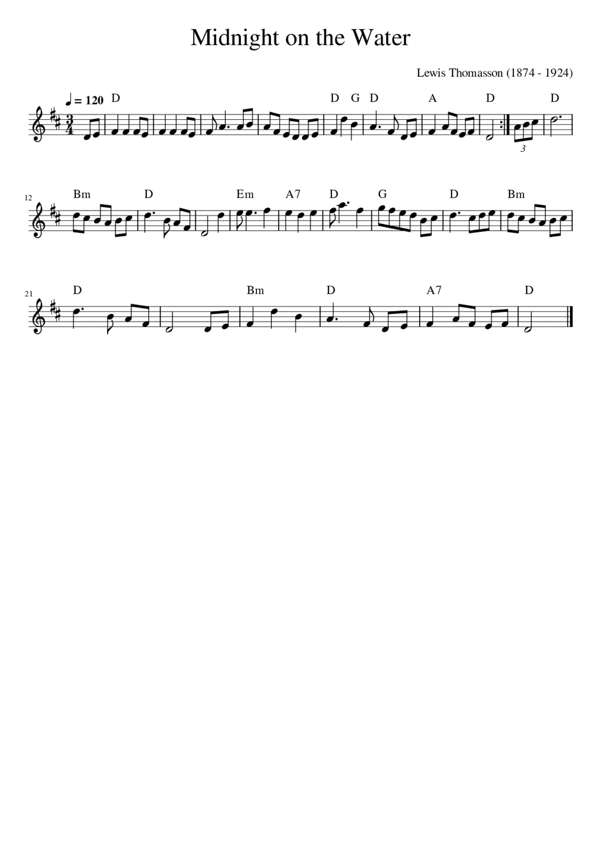 Midnight on the Water - Page 1