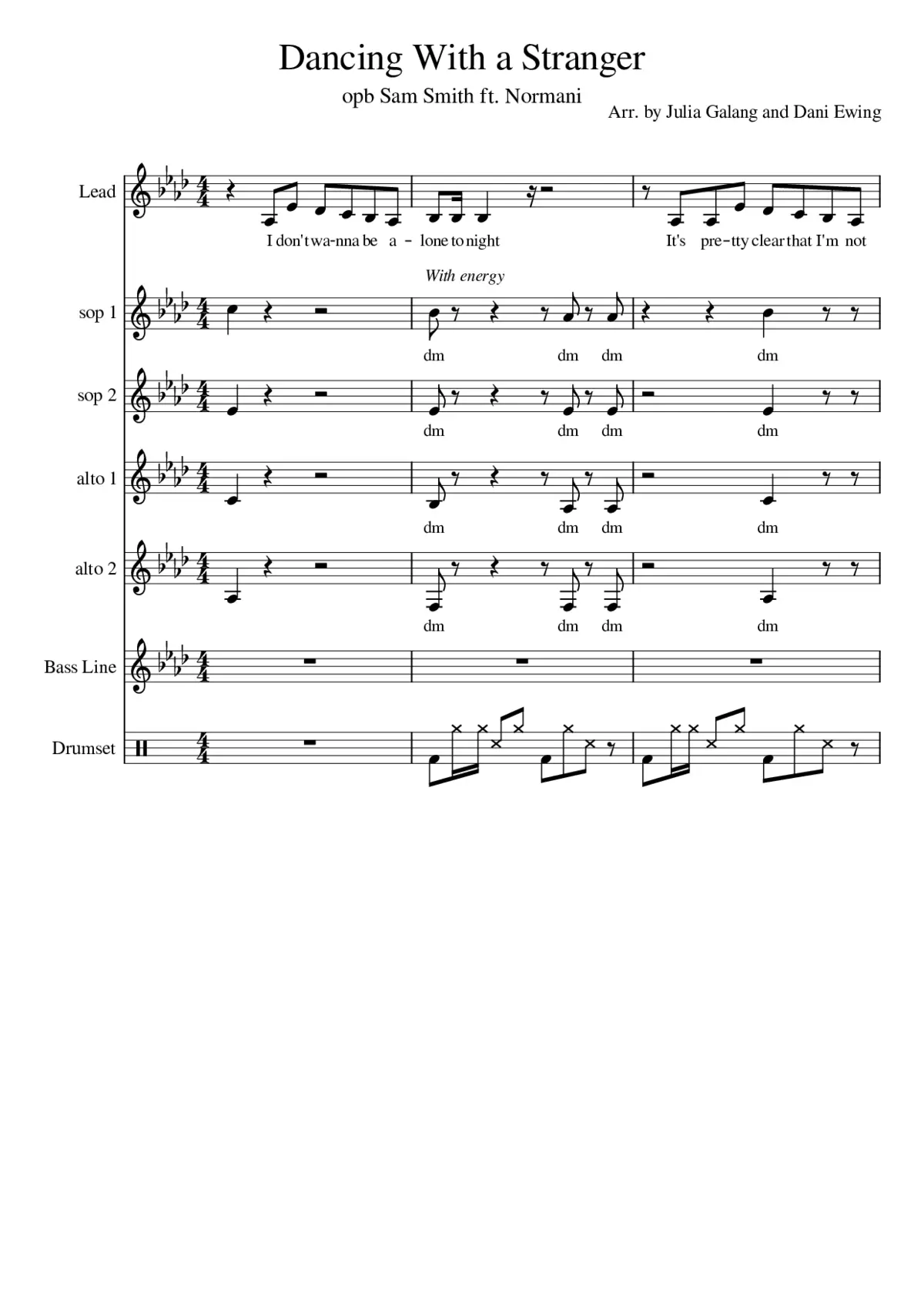 dancing with a stranger - Page 1