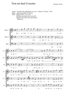 Non mi duol il morire