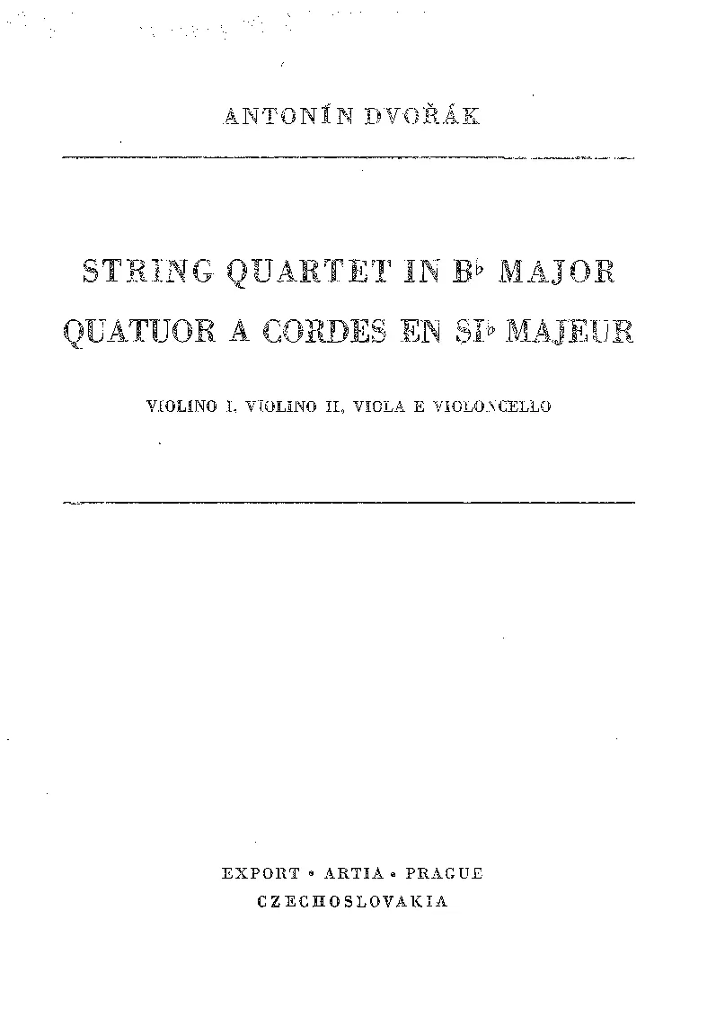 String Quartet No.2 - Page 1