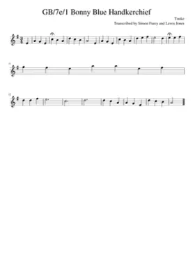 GB/7e/1 Bonny Blue Handkerchief