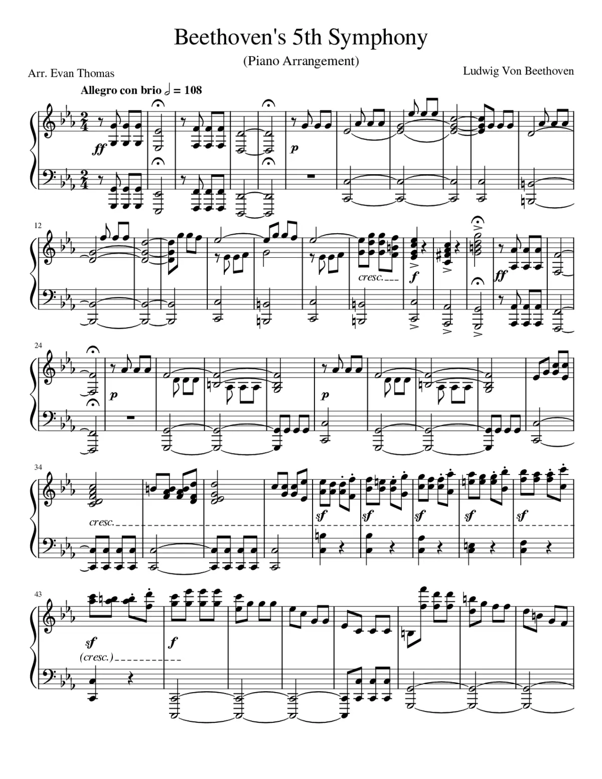 Symphony No.5 Op.67 - Page 1