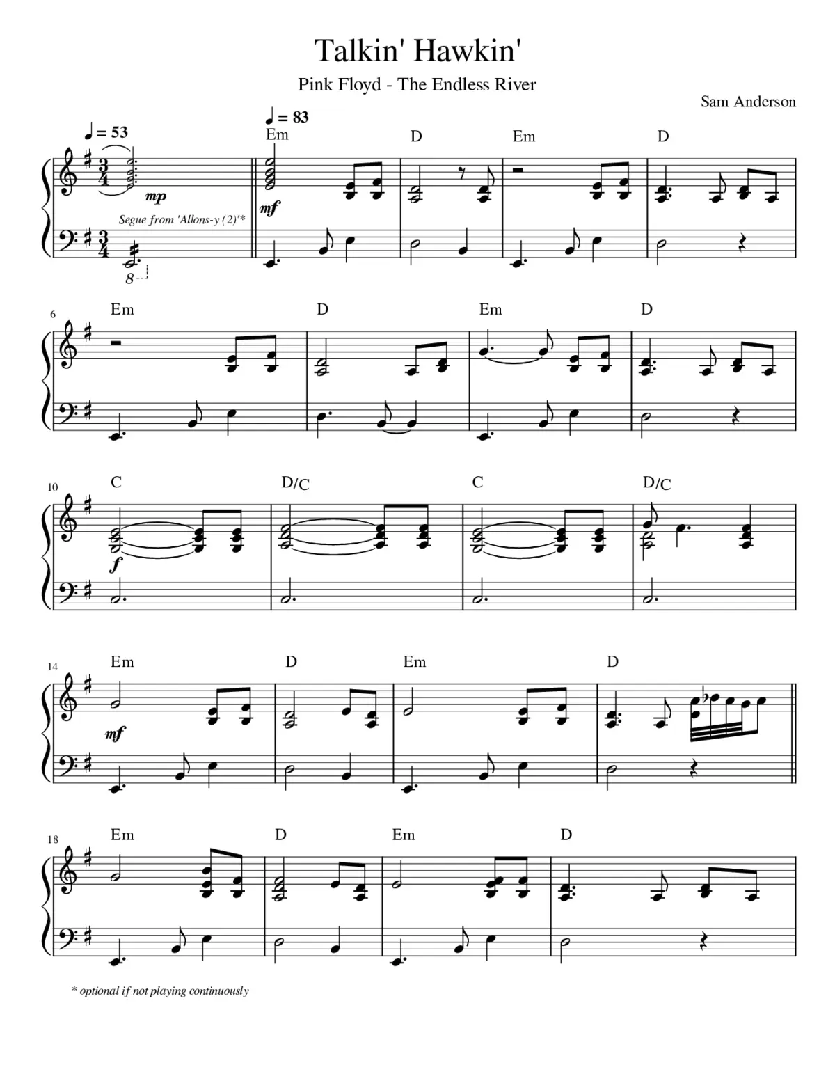 Talkin' Hawkin' - Page 1