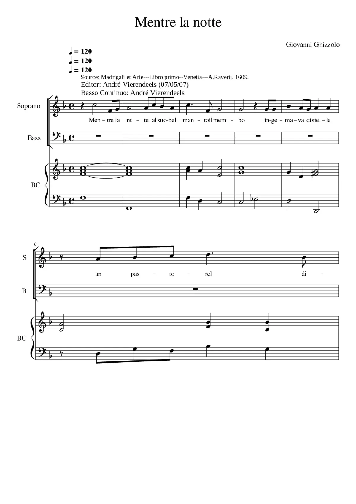 Mentre la notte - Page 1