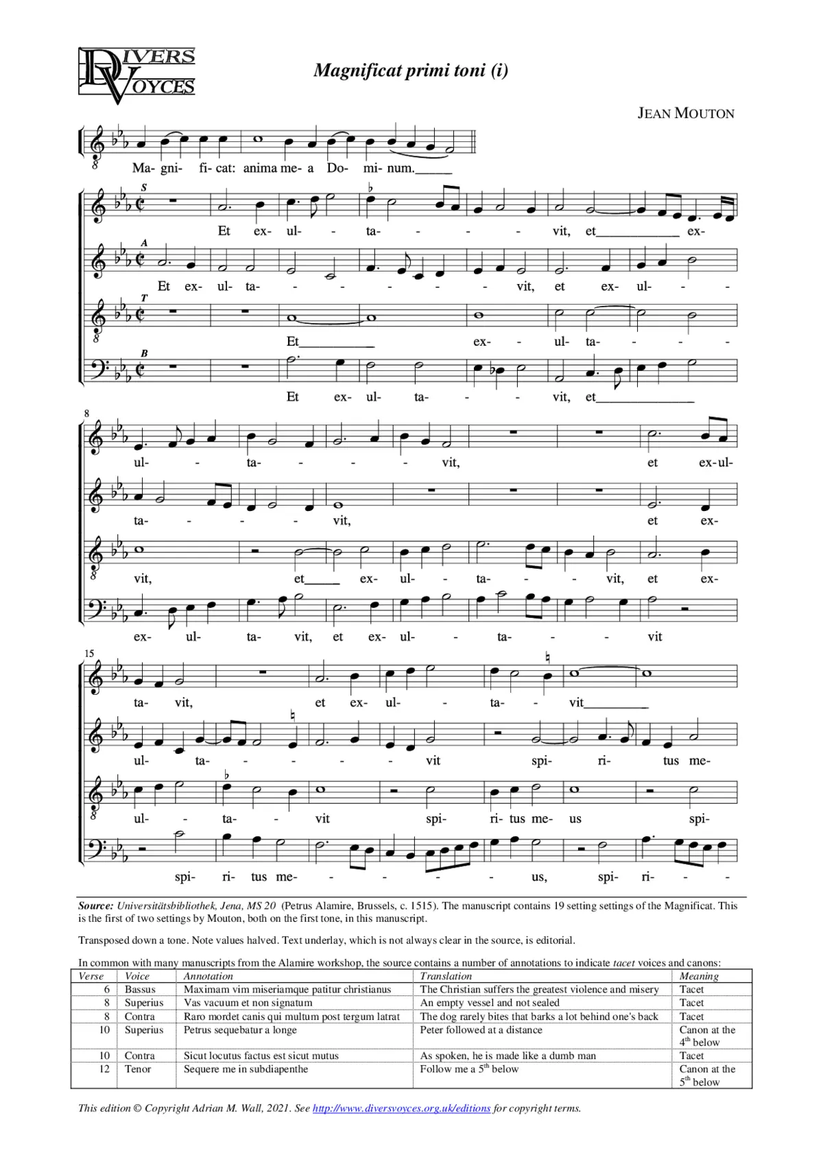Magnificat primi toni (i) - Page 1