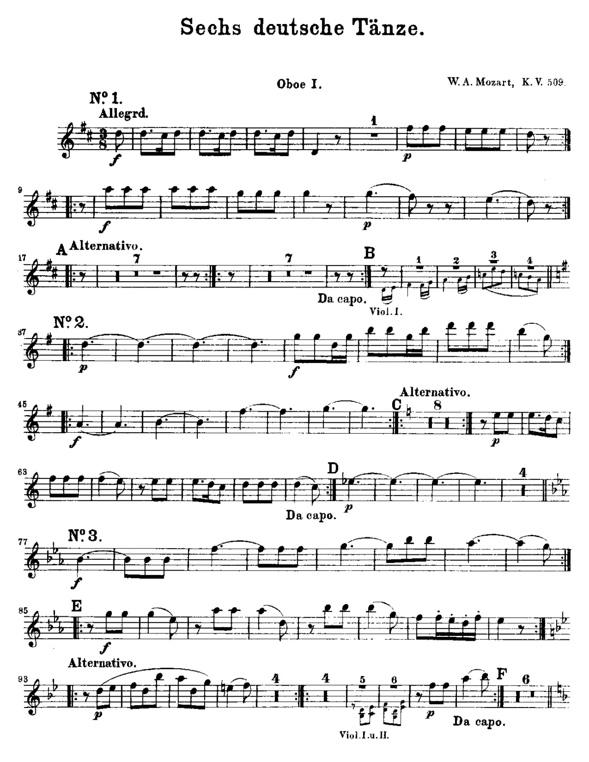 6 German Dances - Page 1