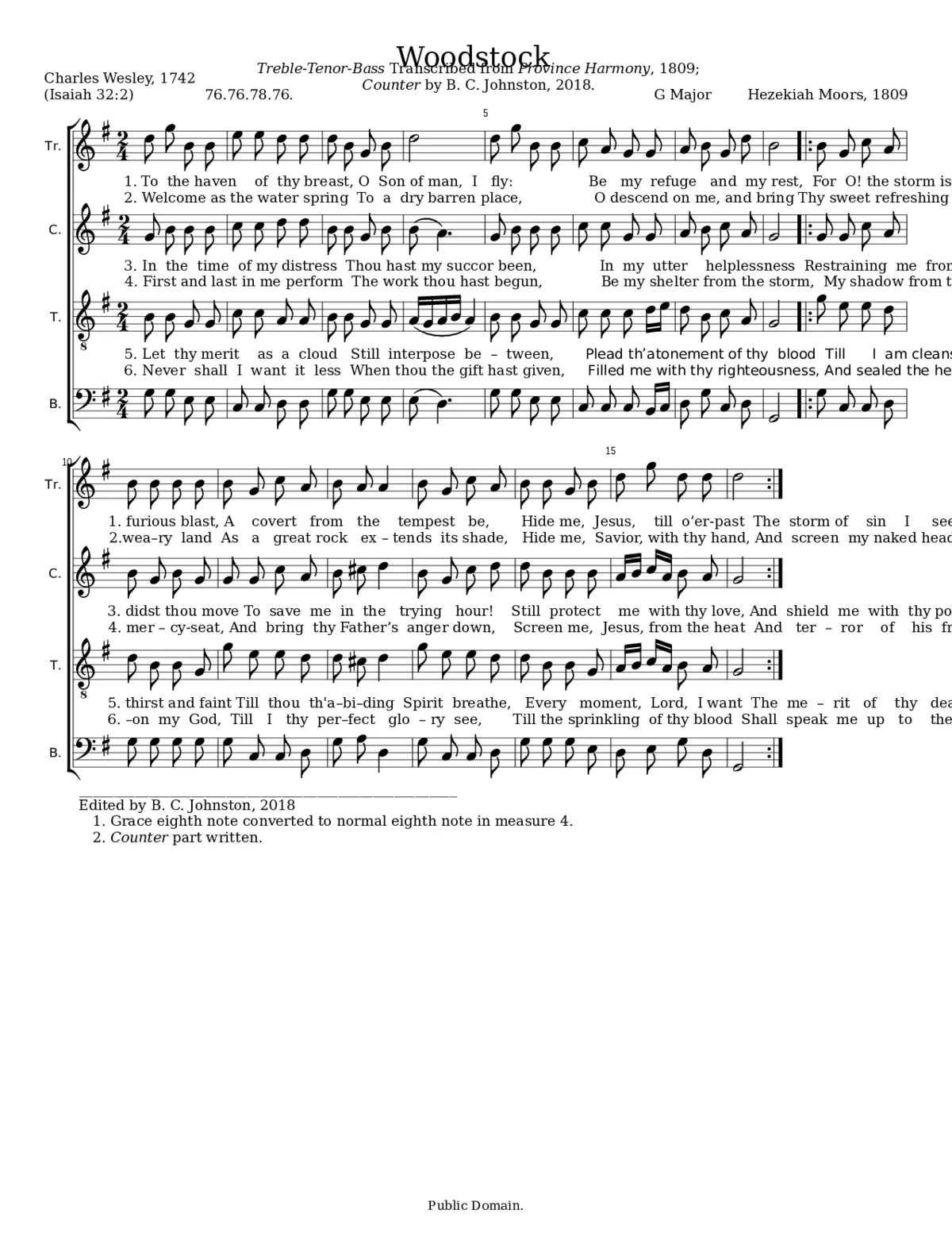 Woodstock - Hezekiah Moors - Page 1