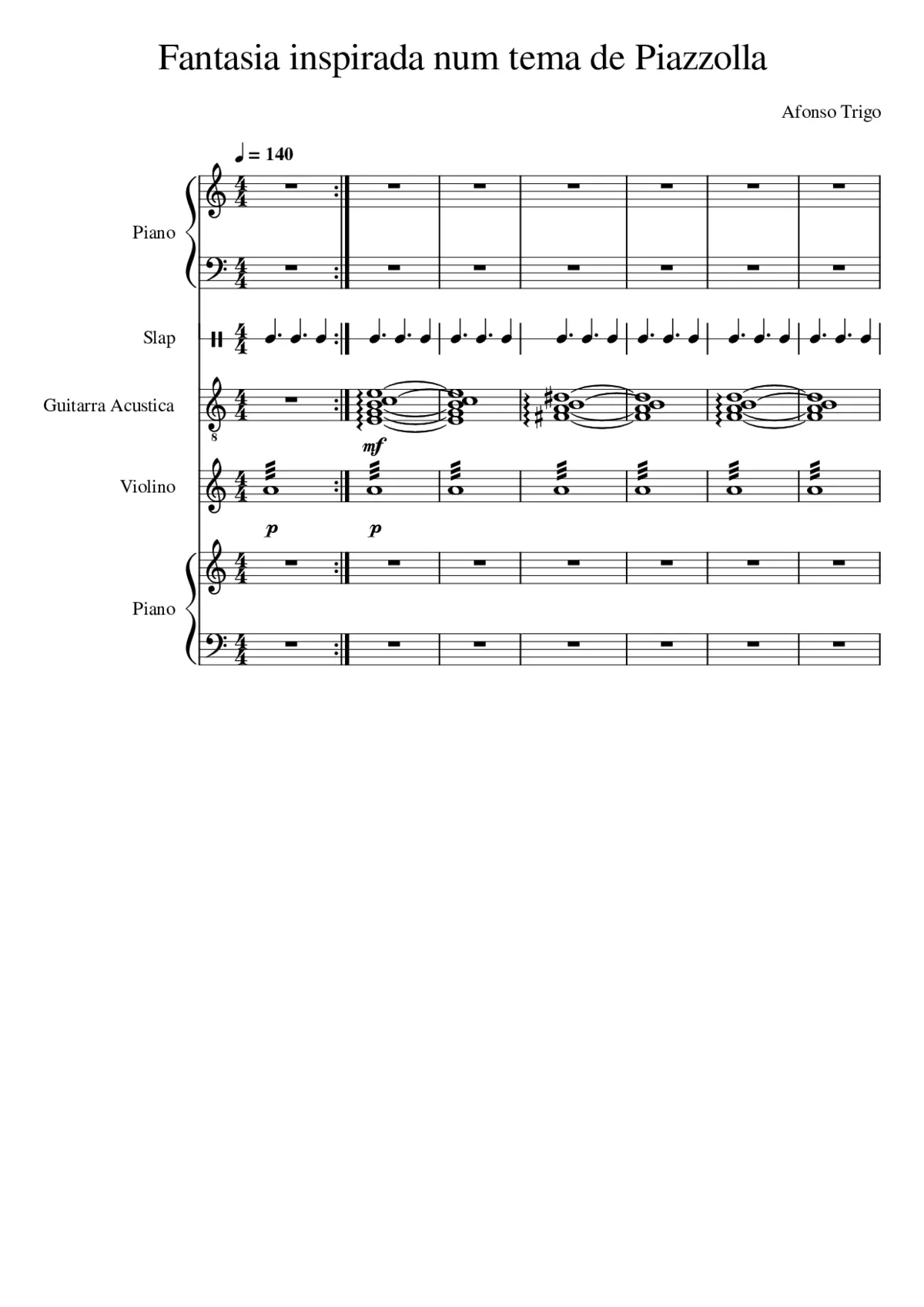 Fantasia inspirada num tema de Piazzolla - Page 1