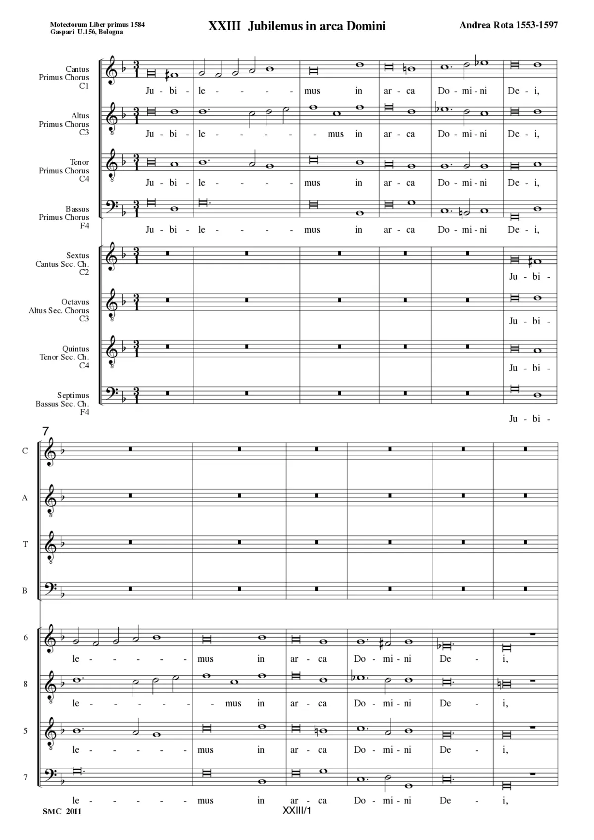 Jubilemus in arca Domini - Page 1