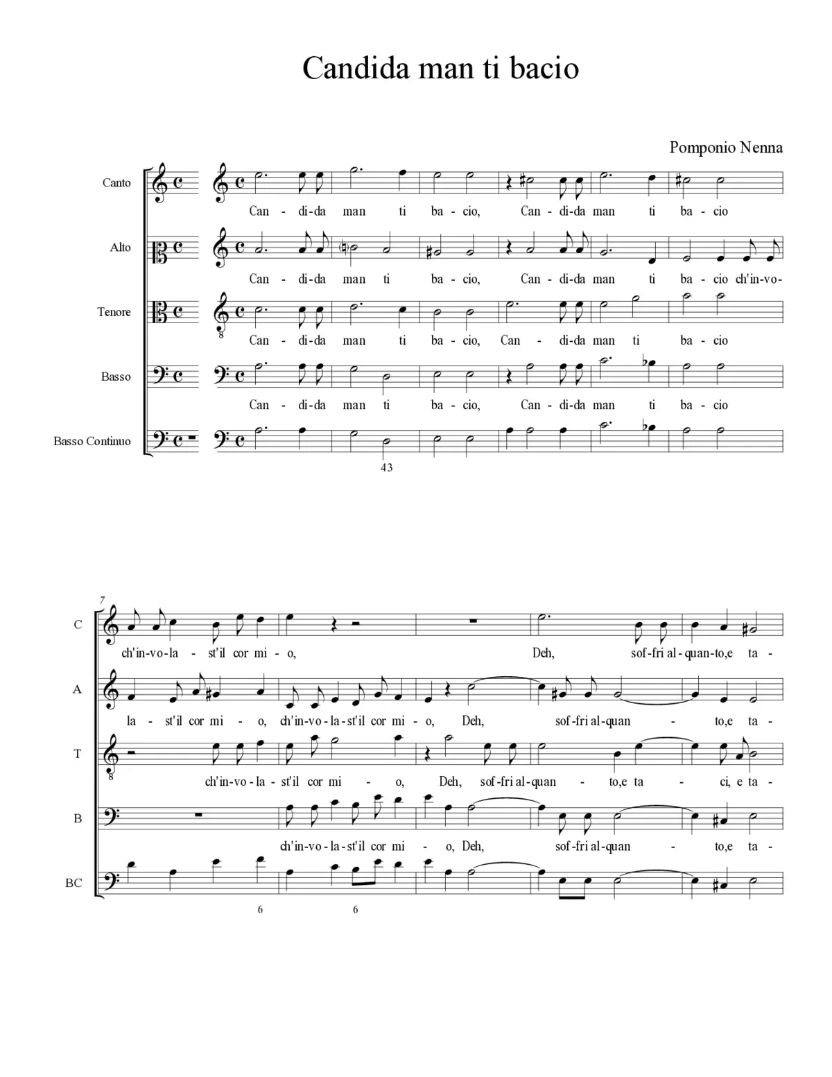 Candida man ti bacio - Page 1
