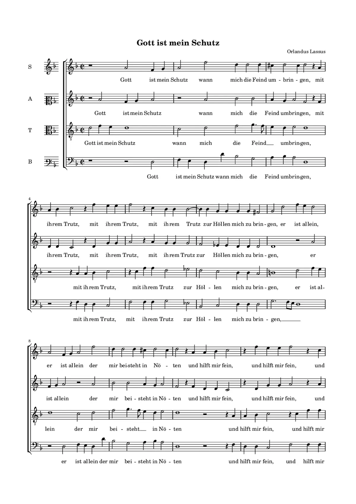 Gott ist mein Schutz - Page 1