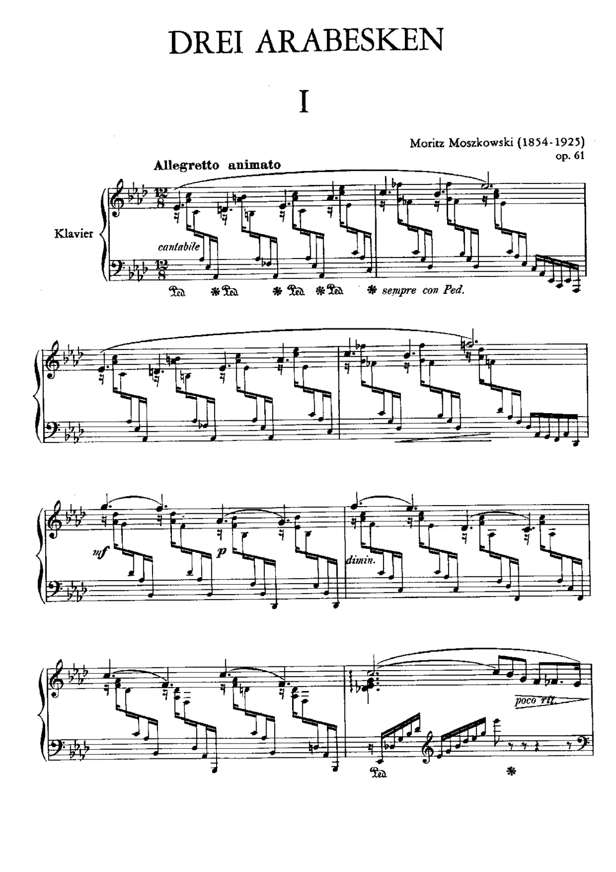 3 Arabesques - Page 1