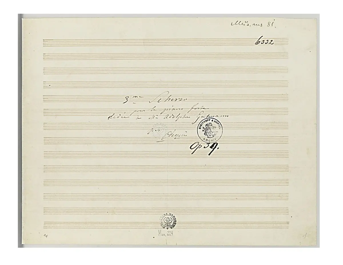 Scherzo No.3 - Page 1