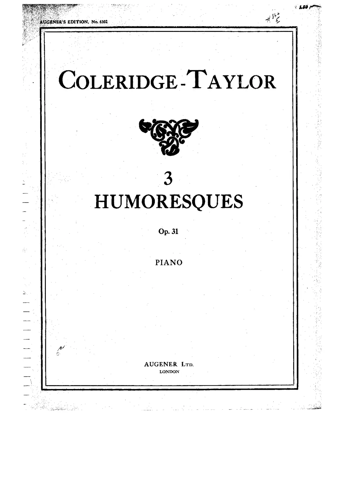 3 Humoresques - Page 1