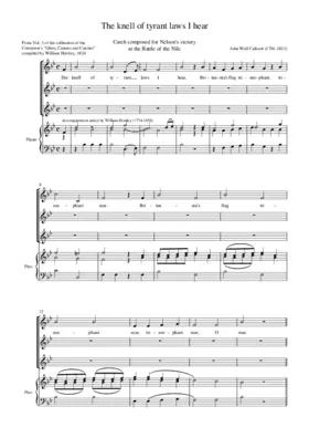 The Knell of tyrant laws I hear