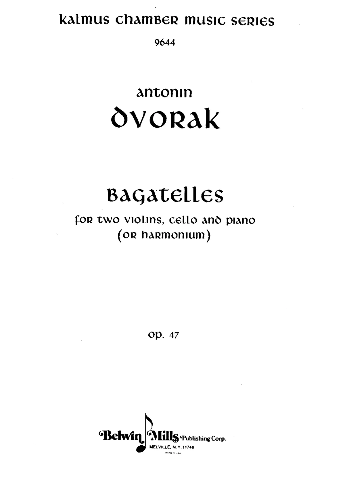 Bagatelles - Page 1