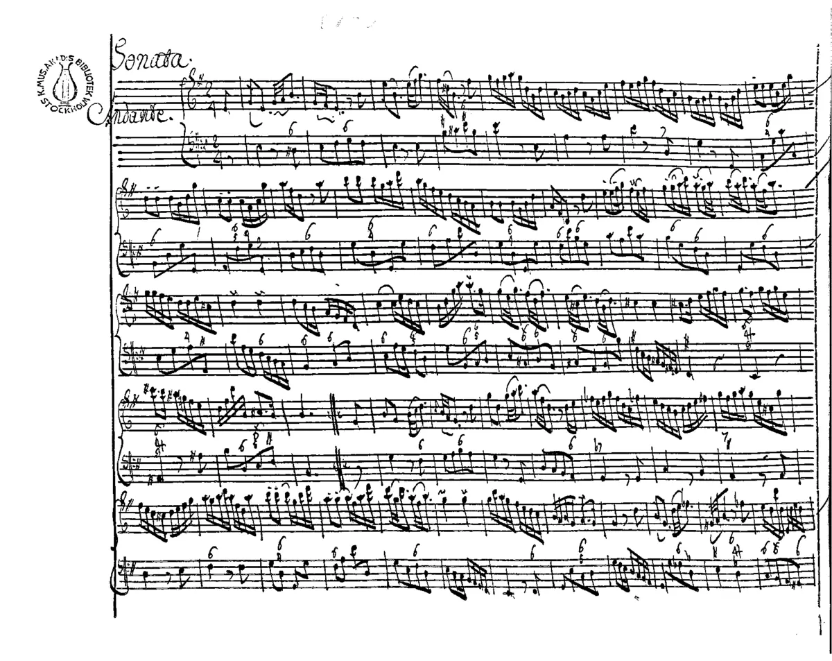 Flute Sonata in E minor - Page 1