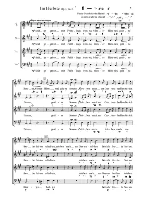 Seid gegrüsst (Herbstlied), Op. 3, No. 3