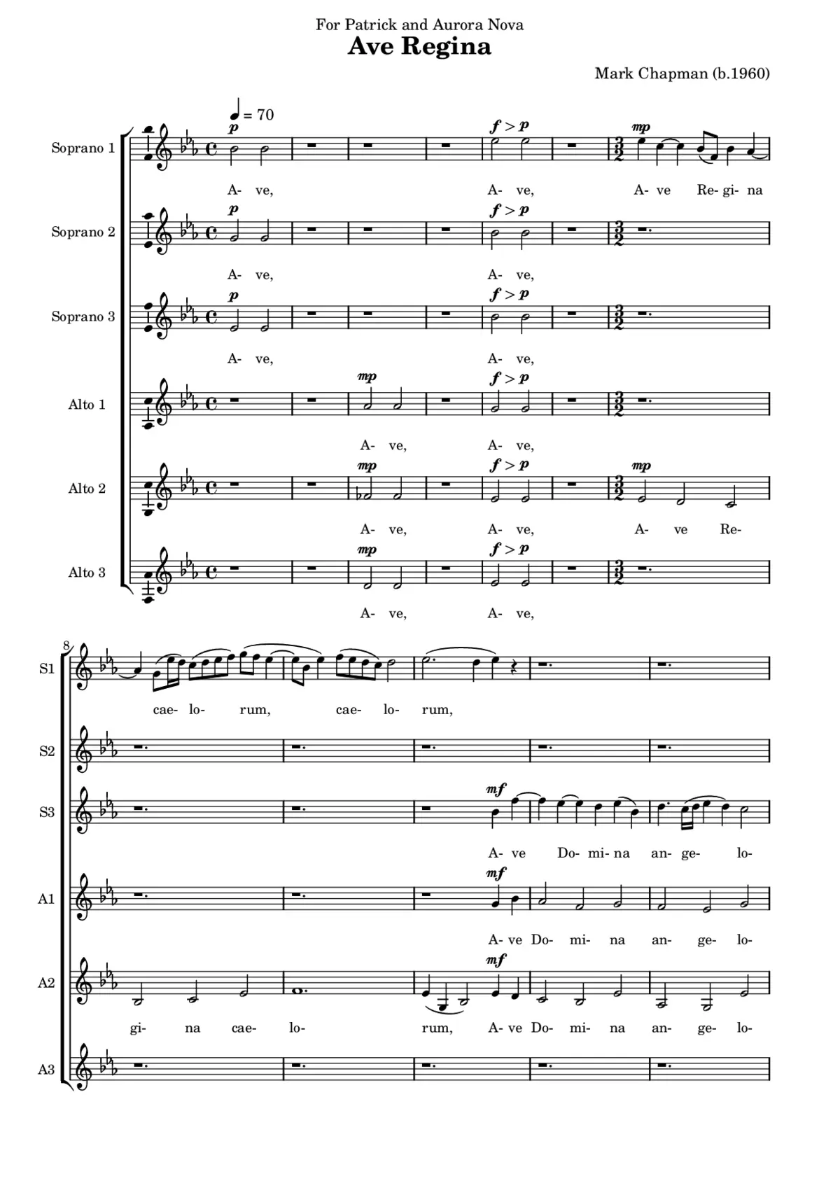 Ave Regina - Page 1