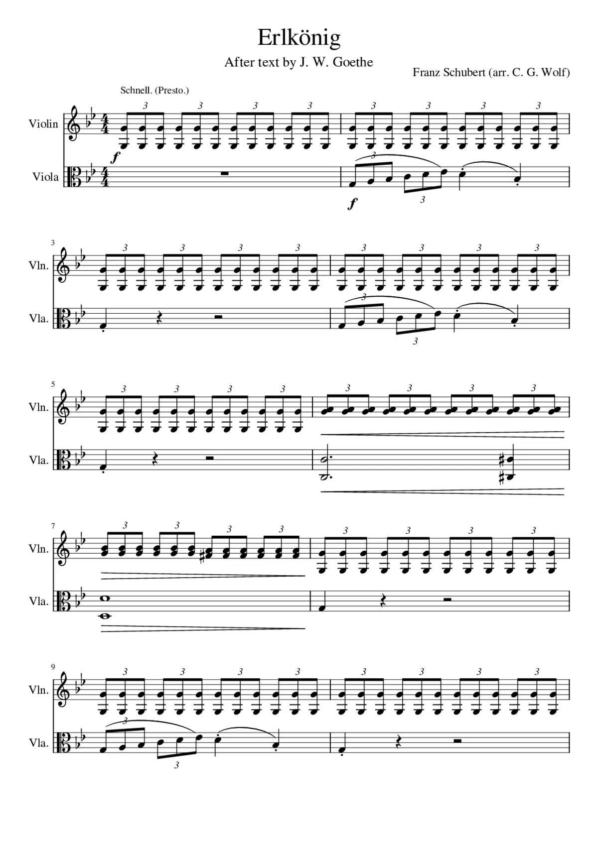 Erlkönig D.328 - Page 1