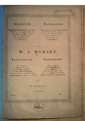 Musikalische Würfelspiele, K.Anh.C.30.01