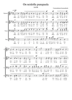 On neidolla punapaula