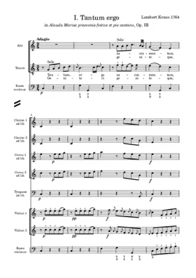Tantum ergo I in Op.3