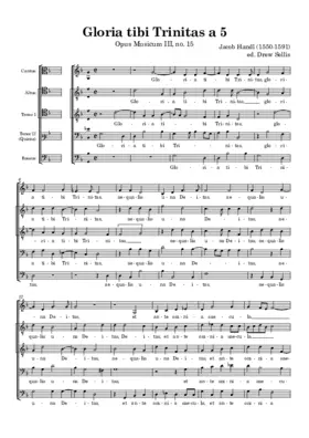 Gloria tibi Trinitas a 5
