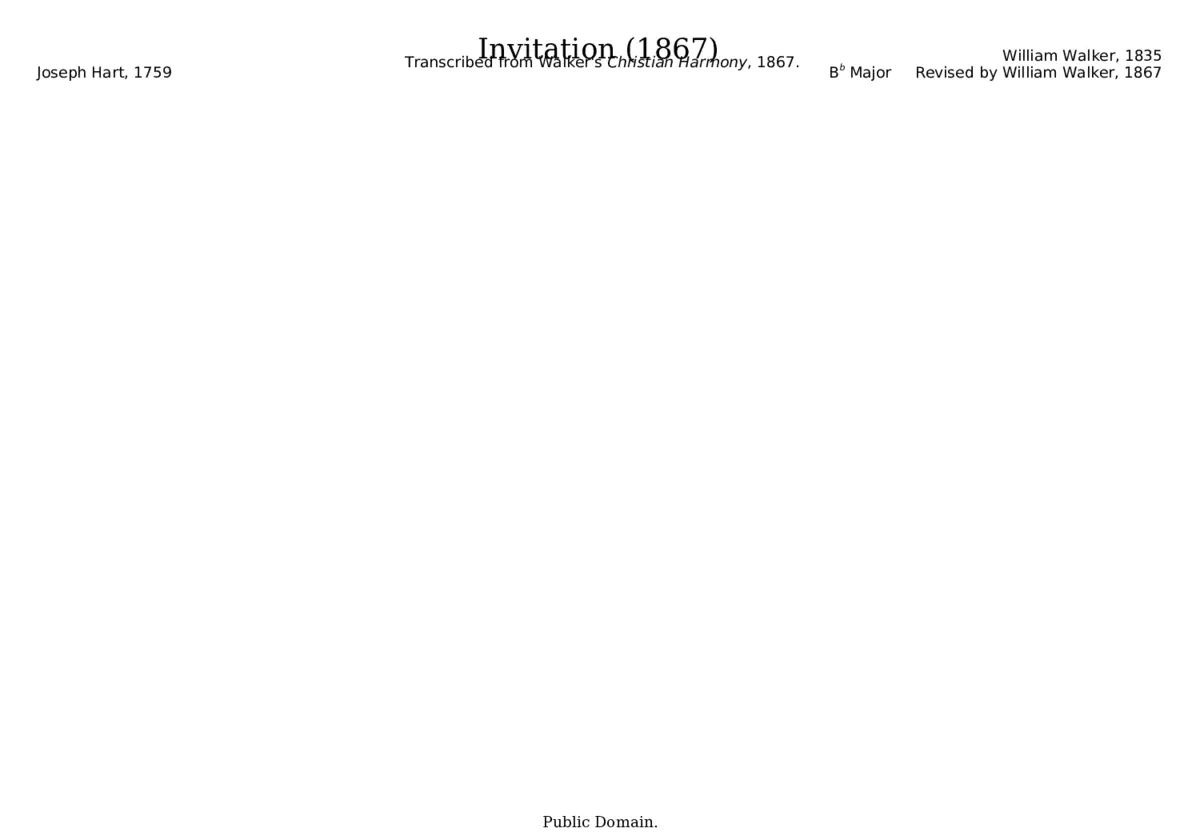 Invitation - William Walker - Page 1