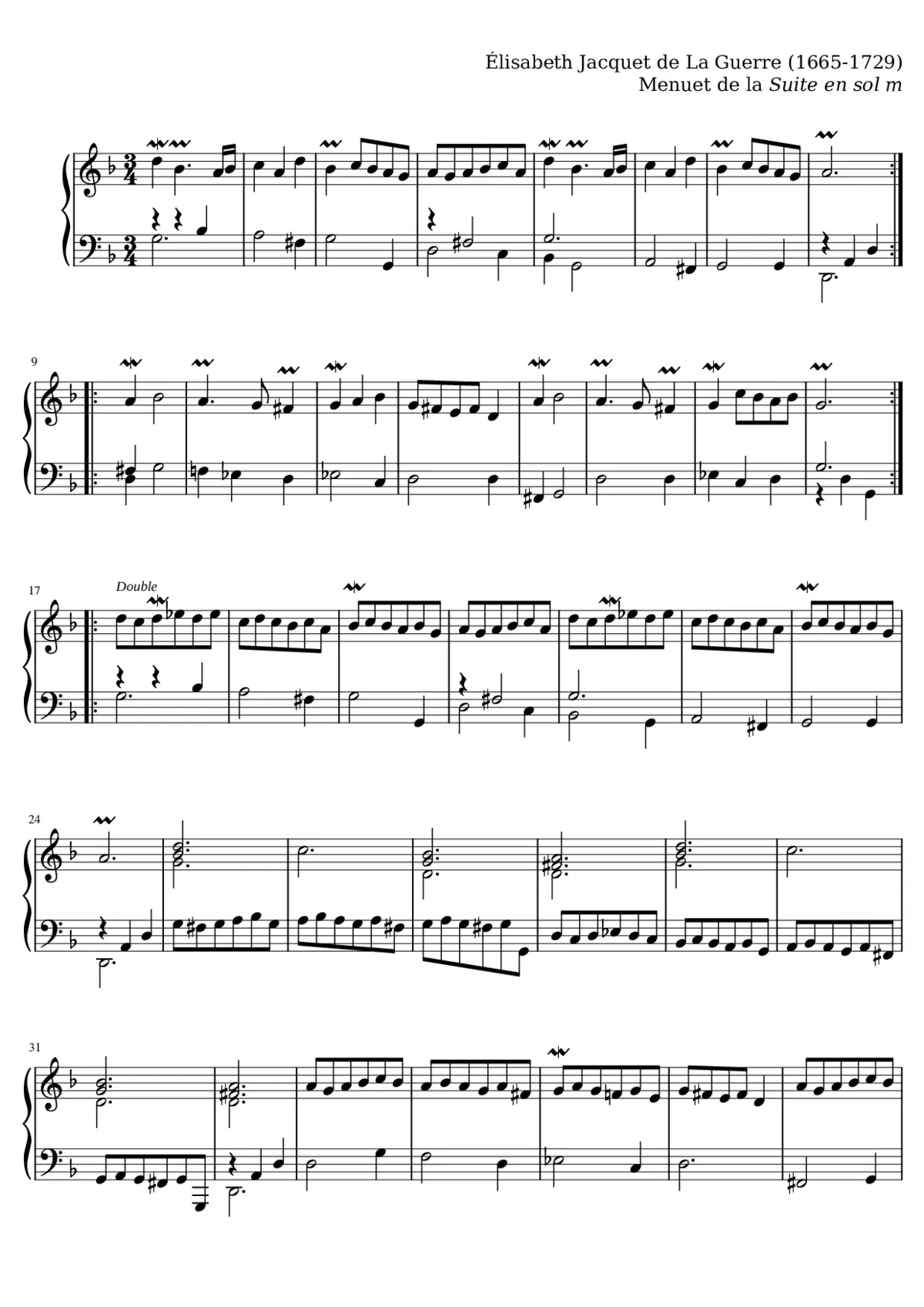 Menuet - Page 1