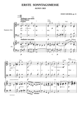 Erste Sonntagsmesse in honorem St. Annae