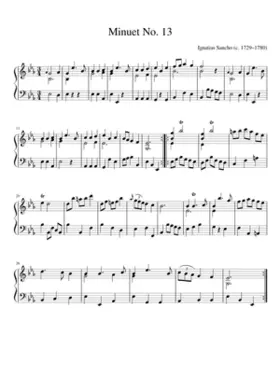 Minuets etc. for the Violin Mandolin German Flute and Harpsichord