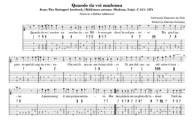 Quando da voi madonna