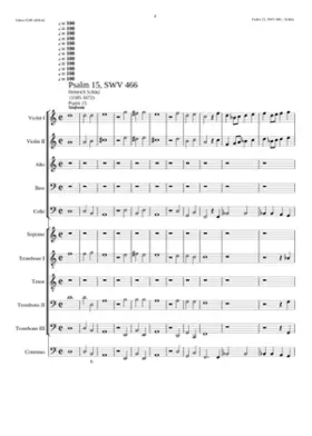 Herr wer wird wohnen in deiner Hütten SWV 466