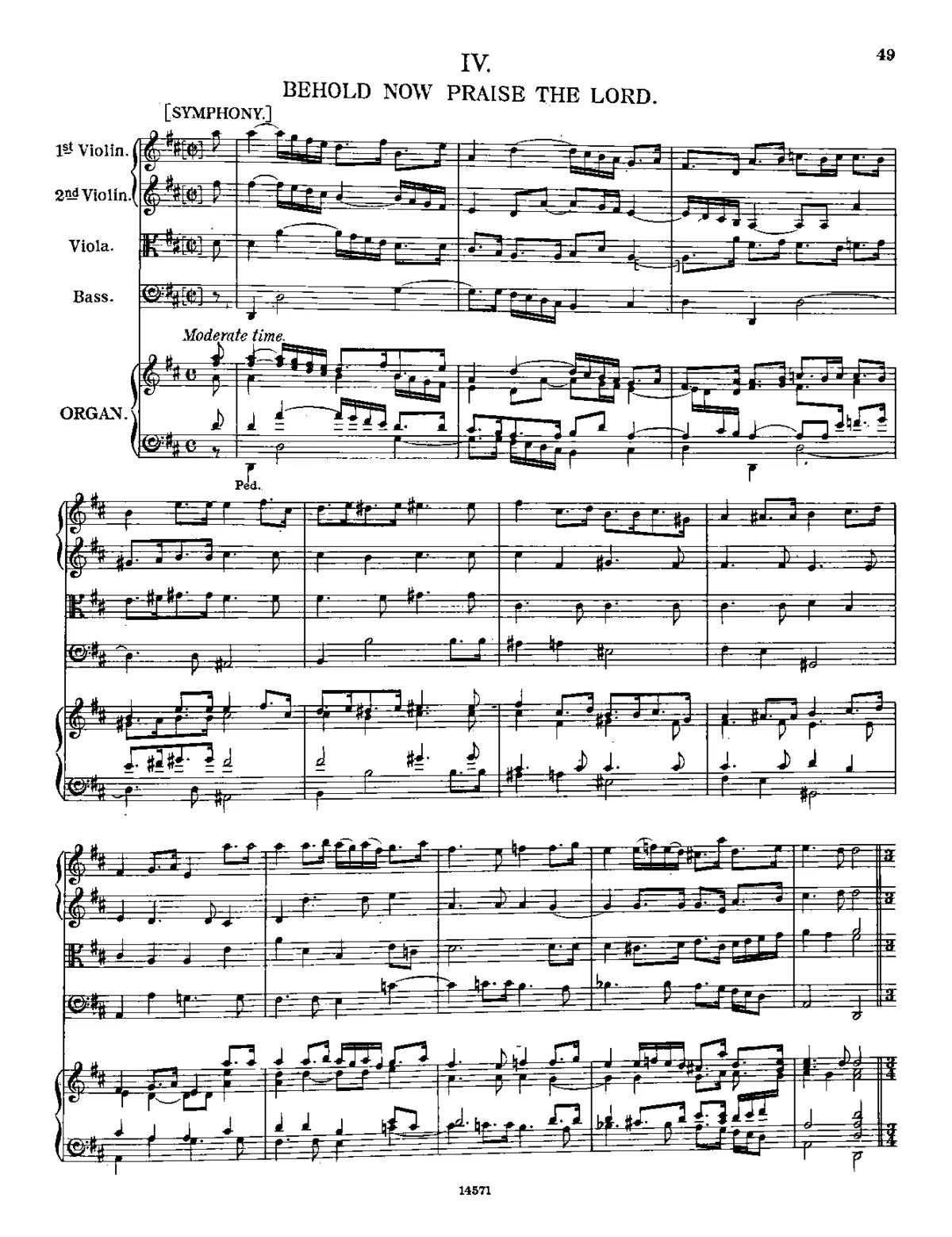 Behold Now, Praise the Lord - Page 1