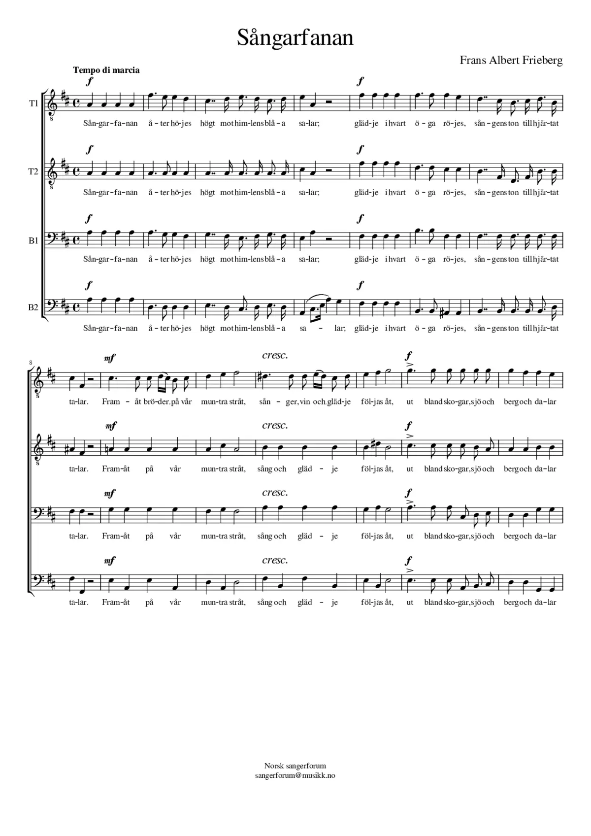 Sångarfanan - Page 1