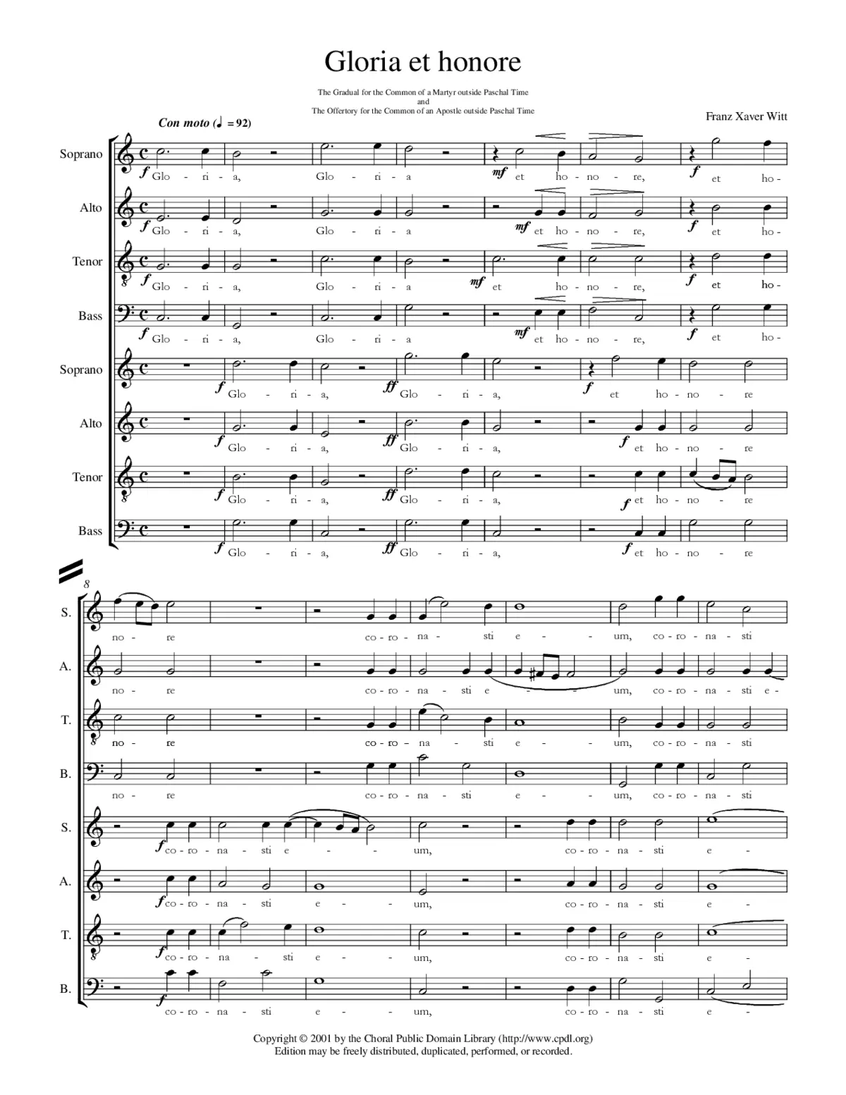 Gloria et honore - Page 1