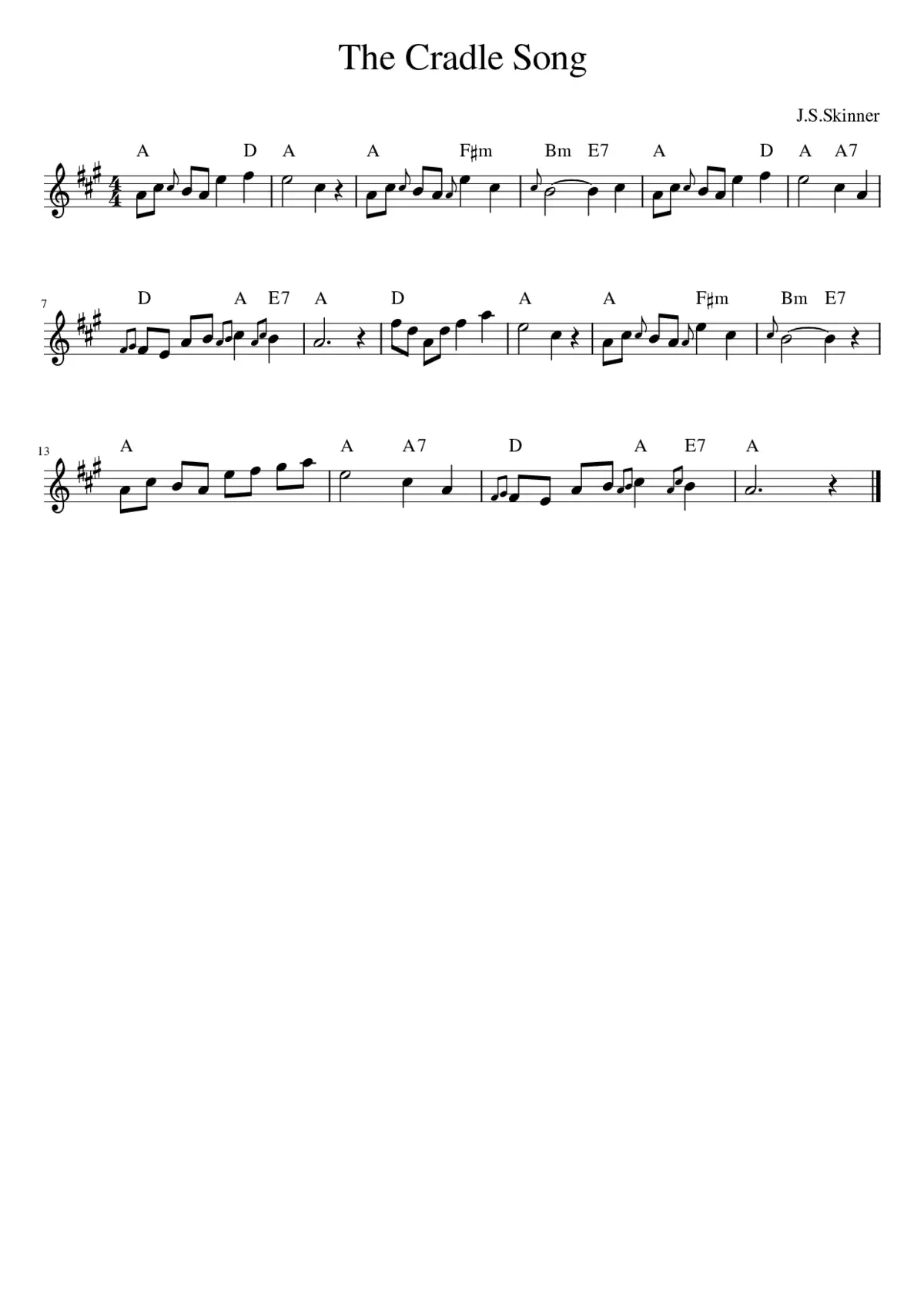 The Cradle Song - Page 1