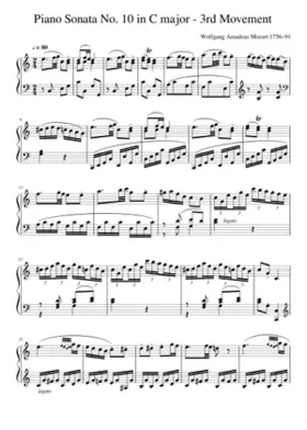 Piano Sonata No.10 in C major K.330/300h