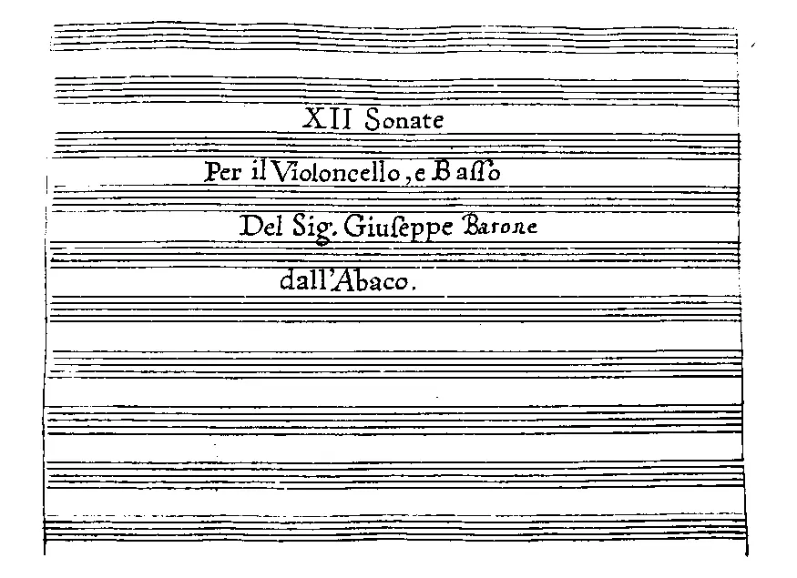 12 Cello Sonatas - Page 1