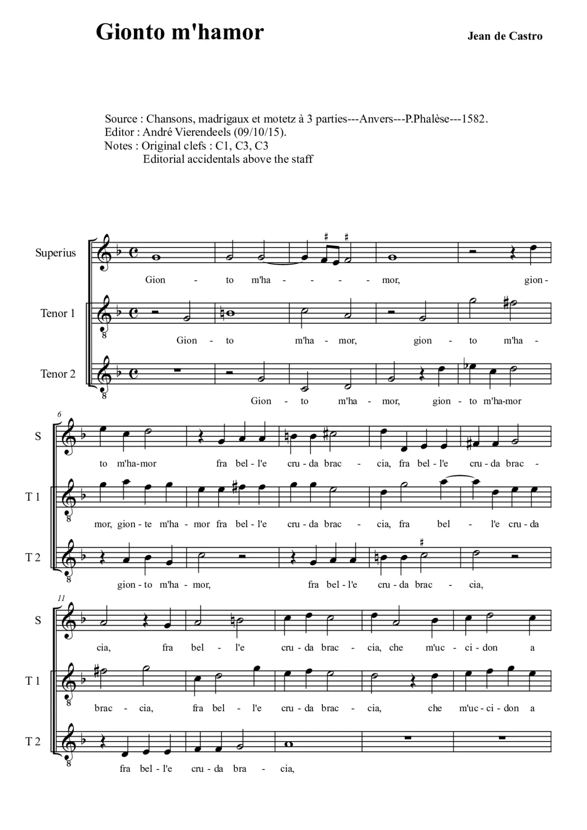 Gionto m'hamor - Page 1