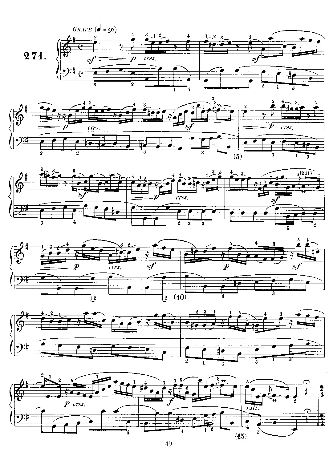 Keyboard Sonata in E minor - Page 1