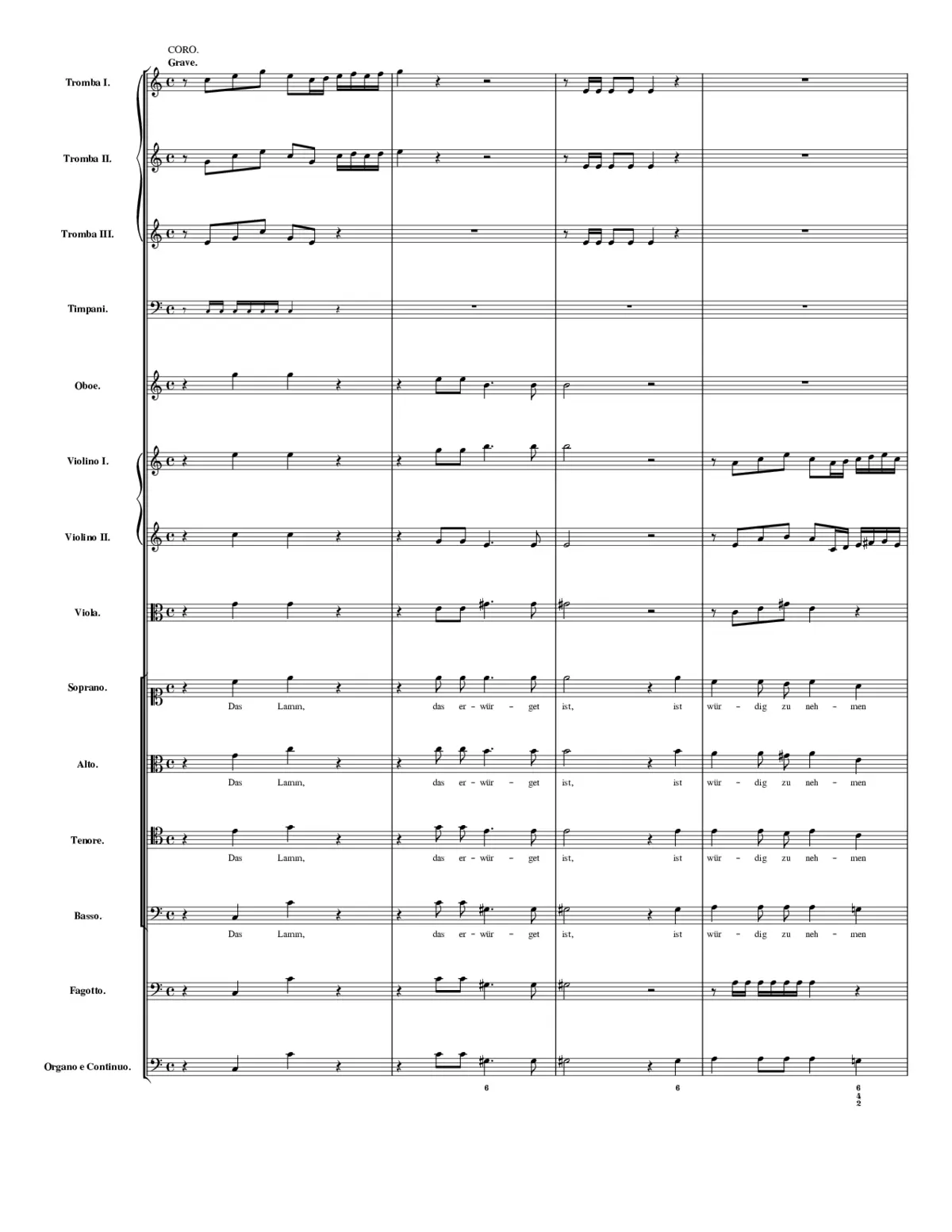 Ich hatte viel Bekümmernis BWV 21 - Page 1