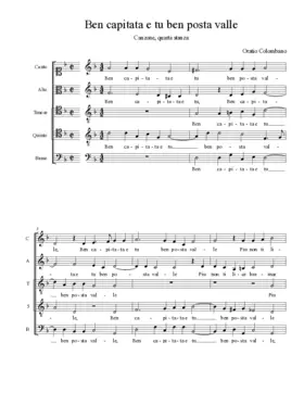 Ben capitata e tu ben posta valle