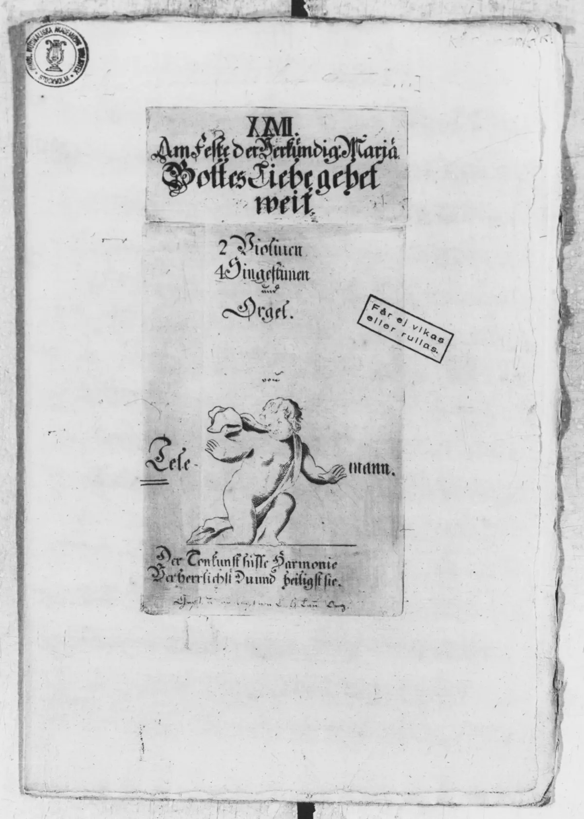 Gottes Liebe gehet weit, TWV 1:640 - Page 1