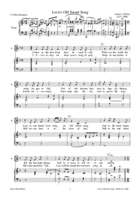 Love's old sweet song