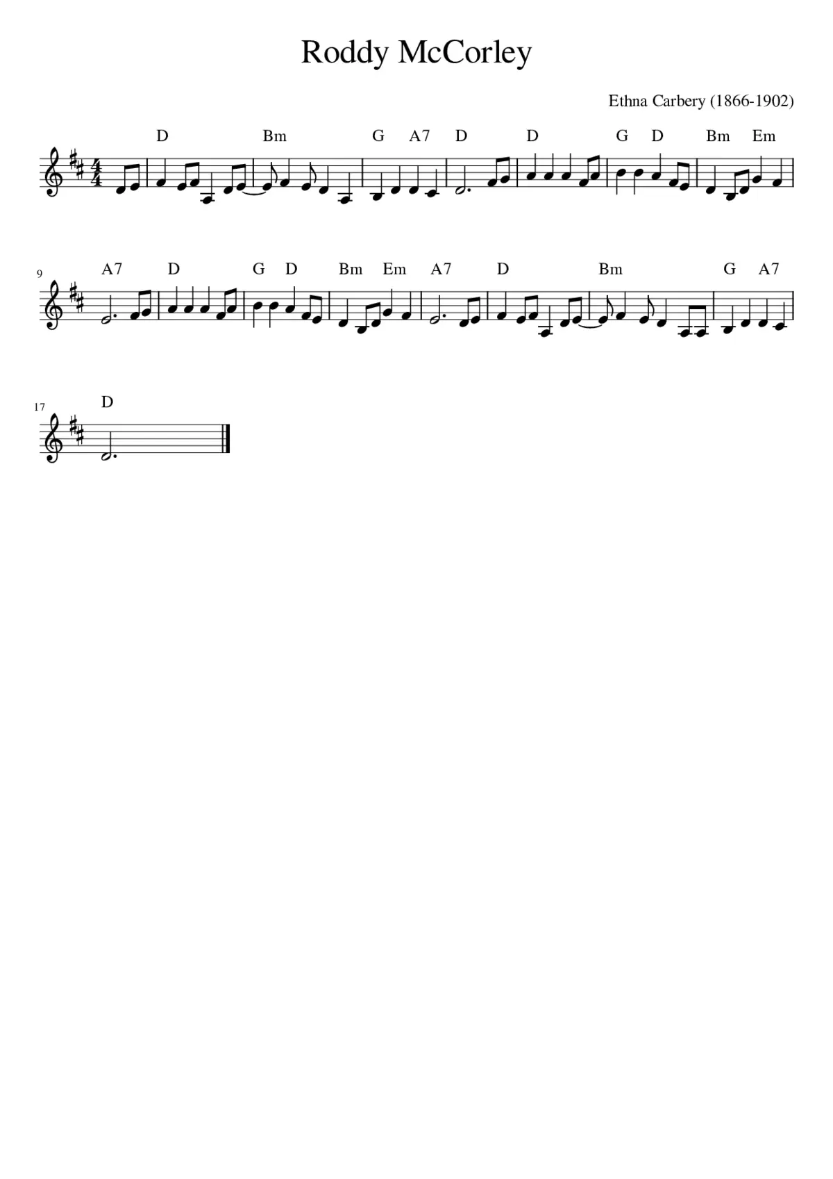 Roddy McCorley - Page 1