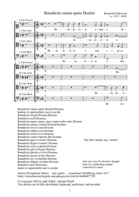 Benedicite omnia opera