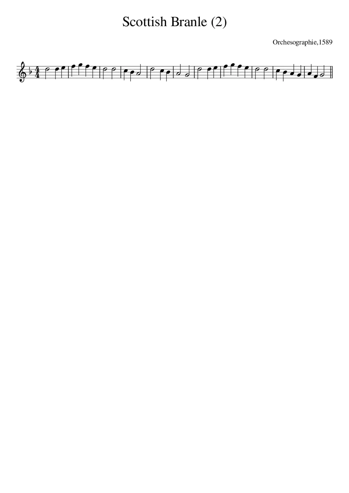 Scottish Branle (2) - Page 1